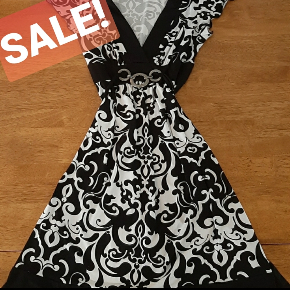 Black and white dress